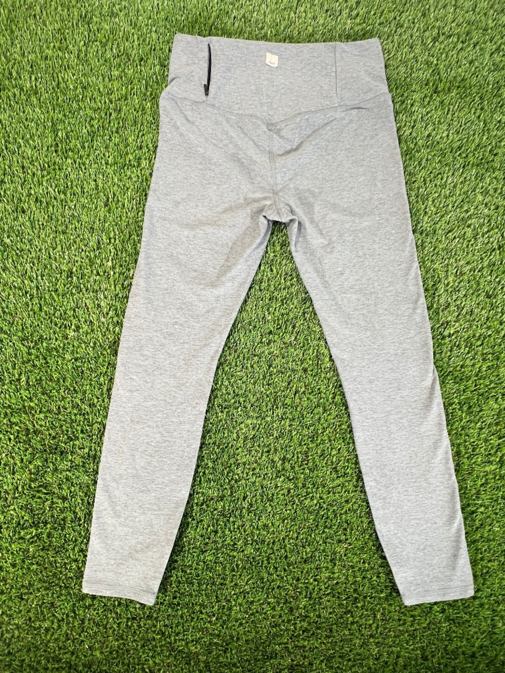 Vuori Leggings Heather Grey/green High Rise Athletic Yoga Womens M